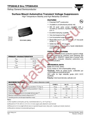 TPSMA20AHE3/61T datasheet  